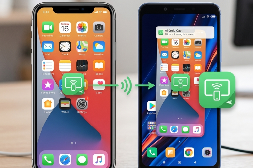 苹果手机使用AirDroid Cast投屏到小米手机